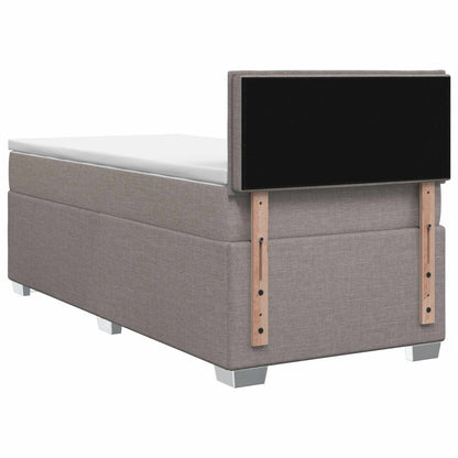 Boxspring Bed met Matras en LED Taupe 80 x 200 cm Stof
