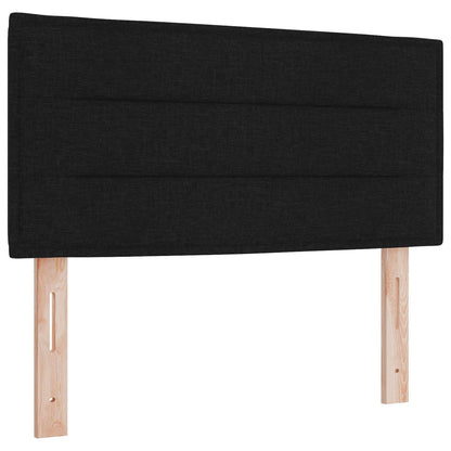 Boxspring Bed met Matras en LED Zwart 90 x 190 cm Stof