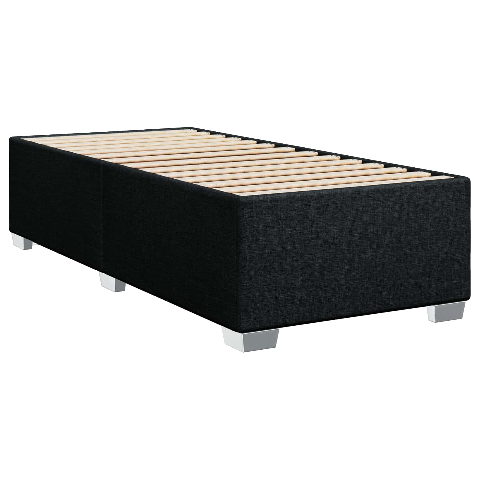 Boxspring Bed met Matras en LED Zwart 90 x 190 cm Stof
