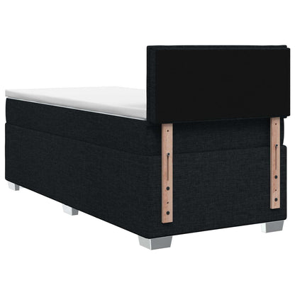 Boxspring Bed met Matras en LED Zwart 90 x 190 cm Stof