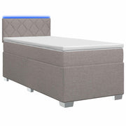 Boxspring bed 90x190 cm taupe met matras en led