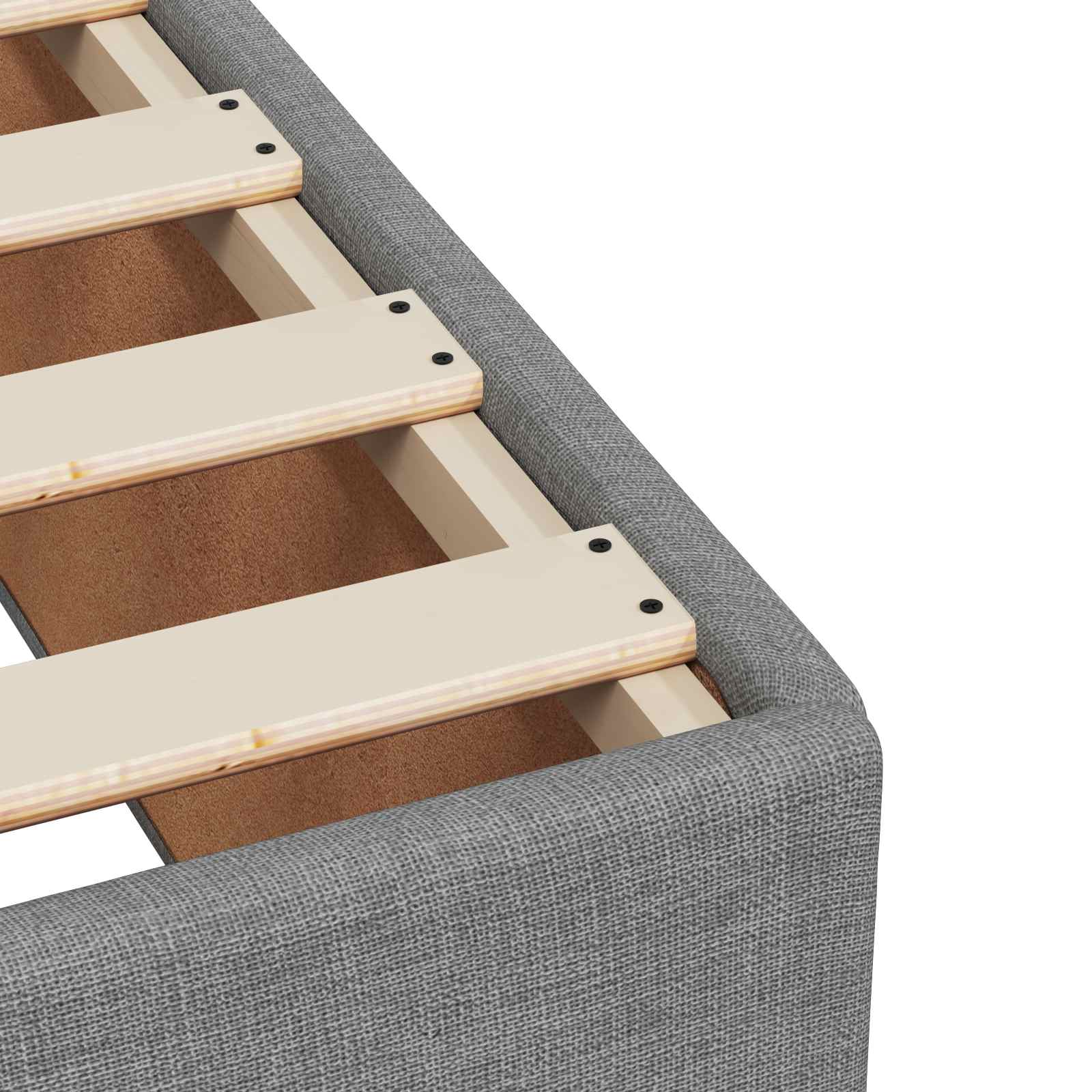 Boxspring Bed met Matras en LED Lichtgrijs 100 x 200 cm Stof
