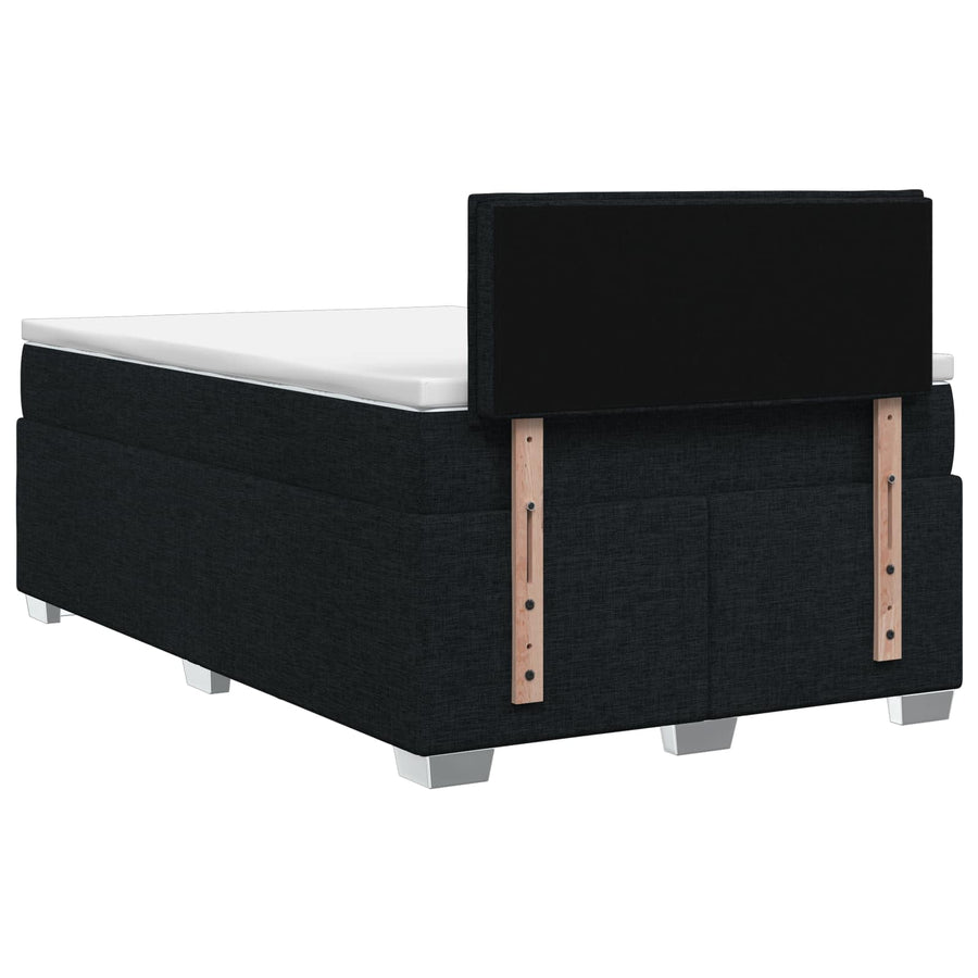Boxspring Bed met Matras en LED Zwart 120 x 190 cm Stof