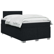 Boxspring Bed met Matras en LED Zwart 120 x 190 cm Stof