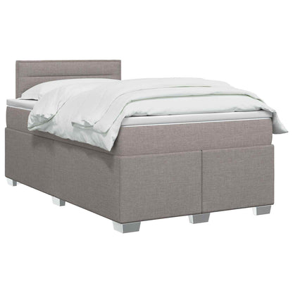 Boxspring Bed met Matras en LED Taupe 120 x 190 cm Stof
