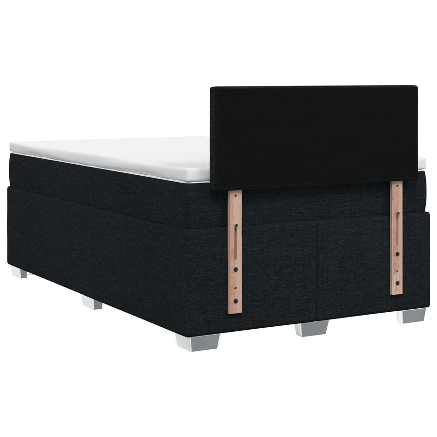 Boxspring Bed met Matras en LED Zwart 120 x 190 cm Stof