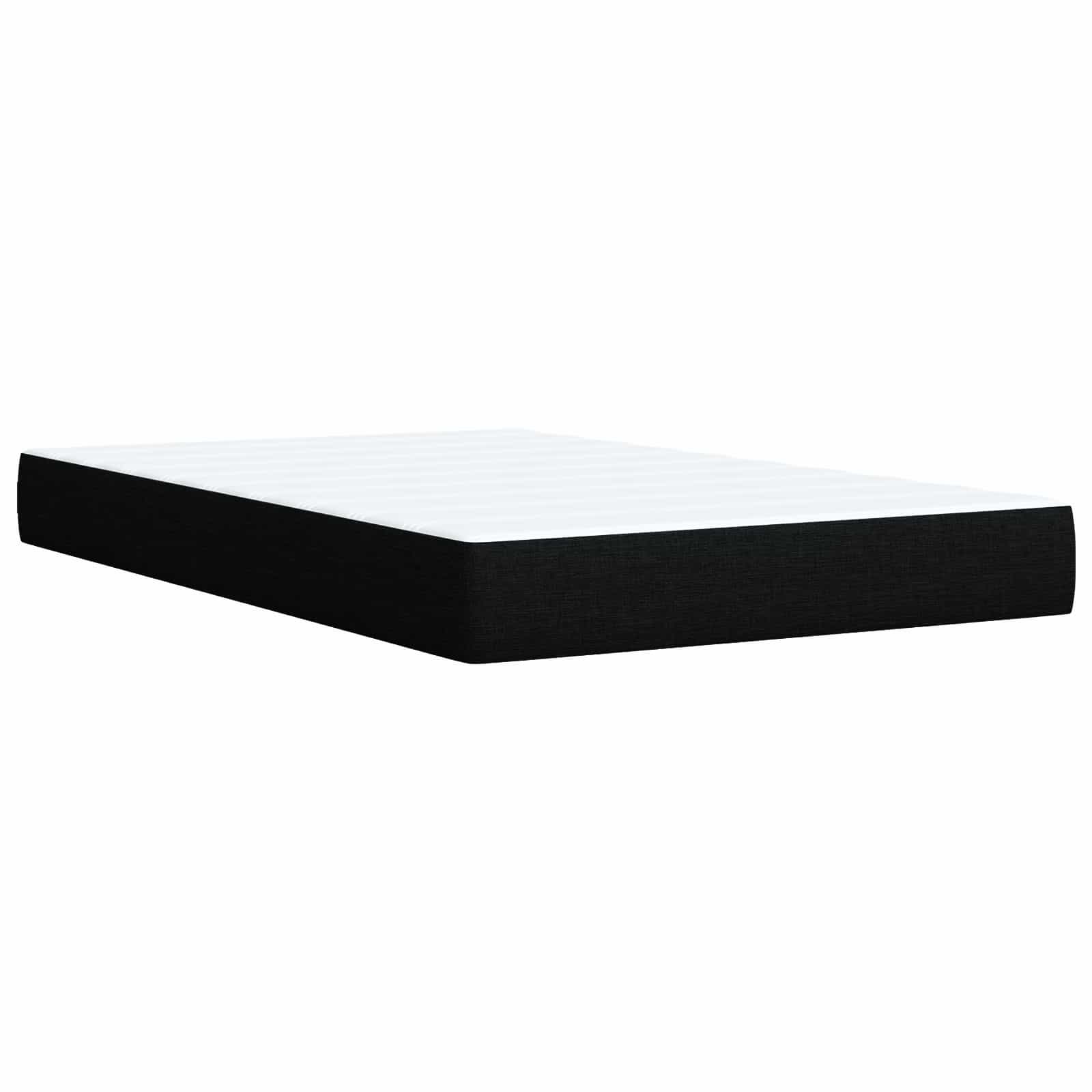 Boxspring Bed met Matras en LED Zwart 120 x 200 cm Stof