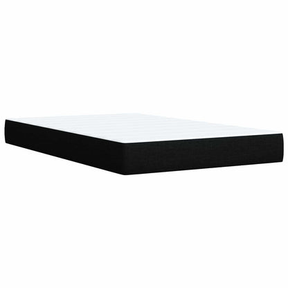 Boxspring Bed met Matras en LED Zwart 120 x 200 cm Stof
