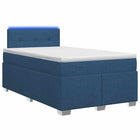 Boxspringbed met matras blauw 120x200 cm