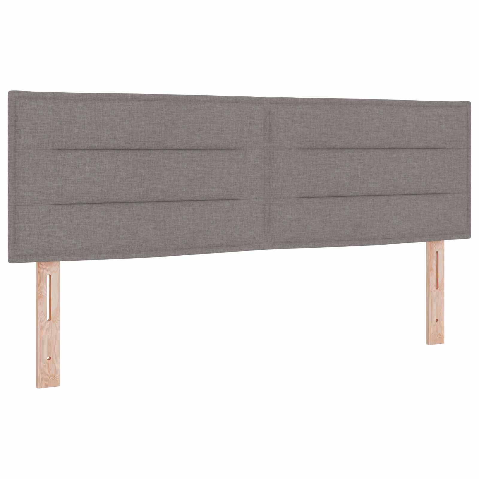 Boxspring Bed met Matras en LED Taupe 140 x 190 cm Stof