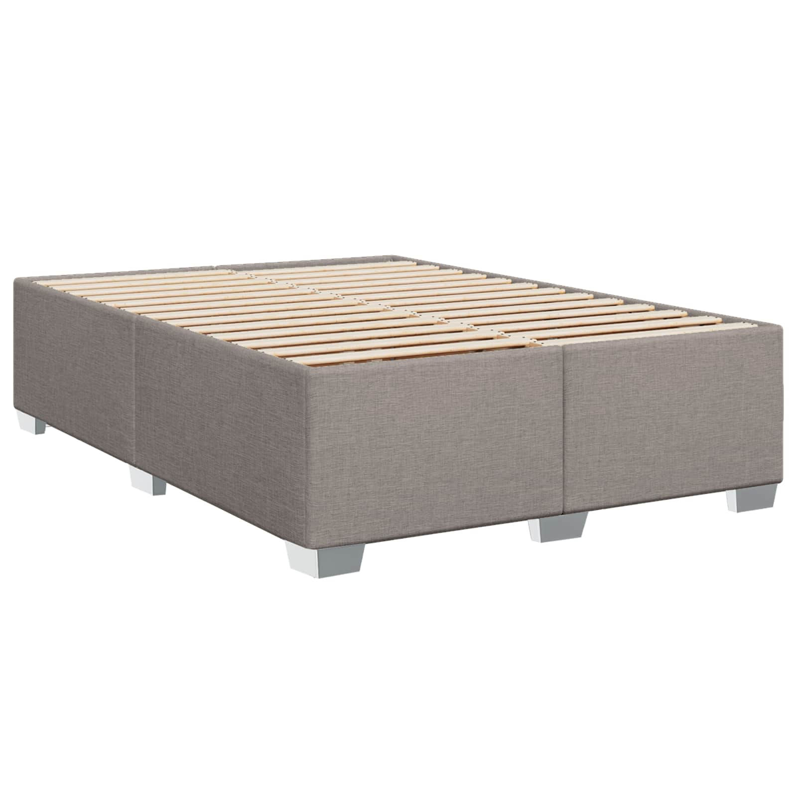 Boxspring Bed met Matras en LED Taupe 140 x 190 cm Stof