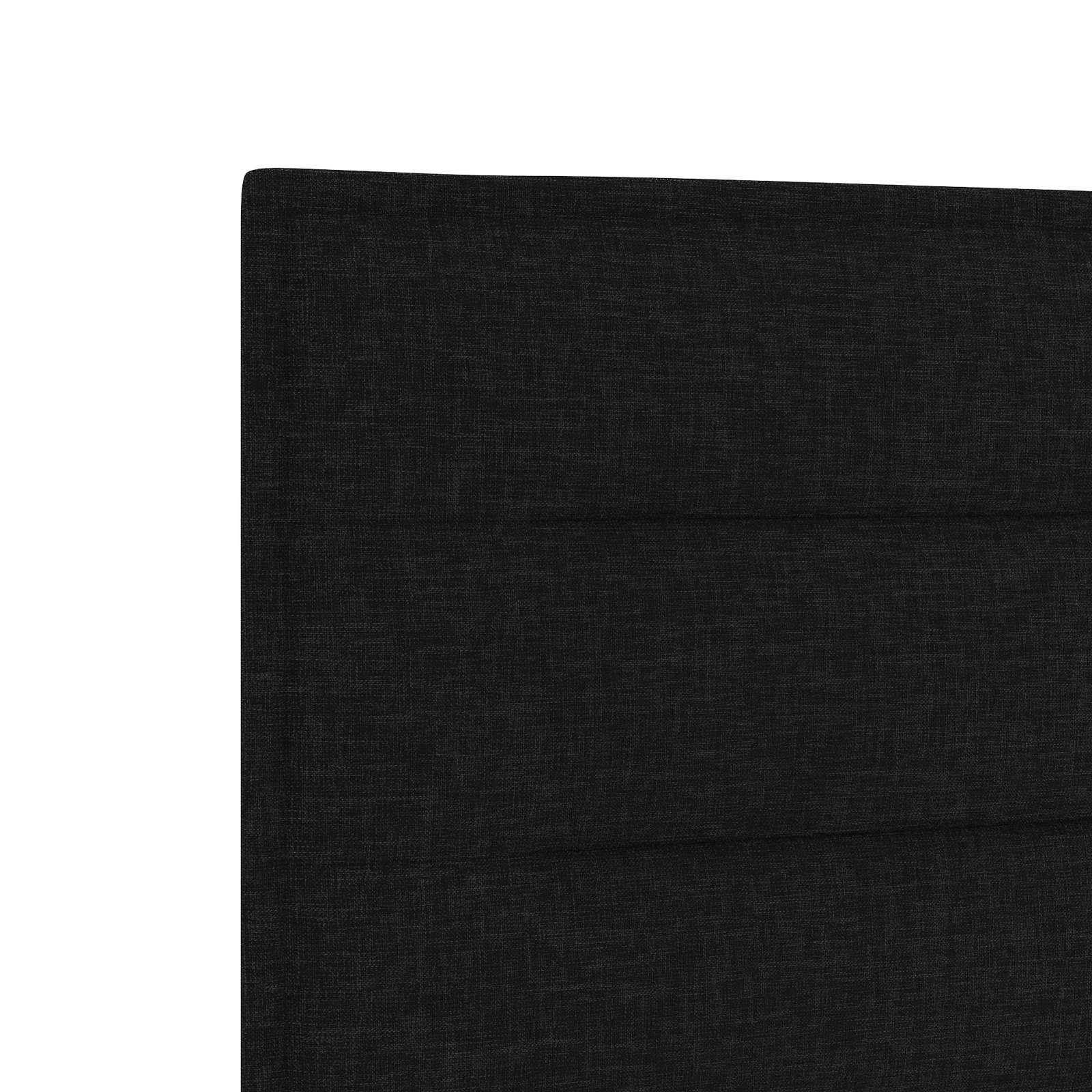 Boxspring Bed met Matras en LED Zwart 140 x 200 cm Stof