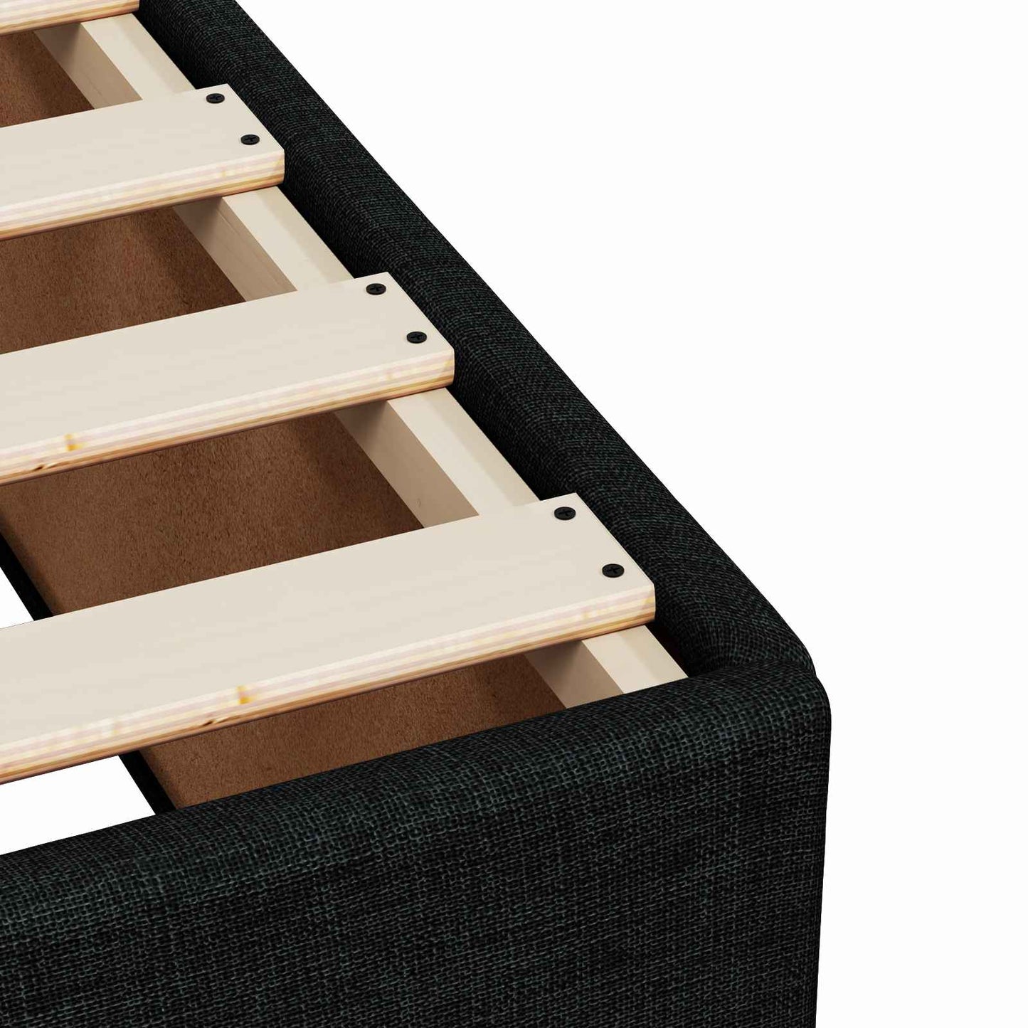 Boxspring Bed met Matras en LED Zwart 140 x 200 cm Stof
