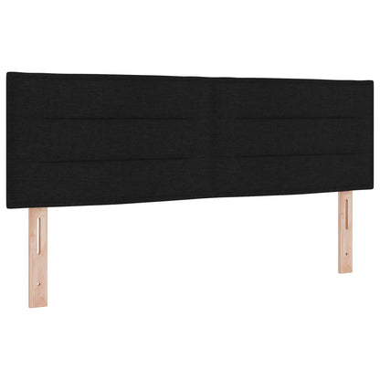 Boxspring Bed met Matras en LED Zwart 140 x 200 cm Stof