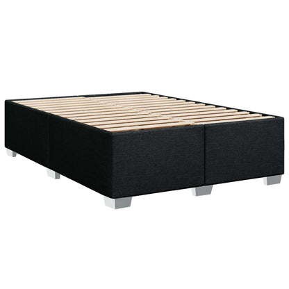 Boxspring Bed met Matras en LED Zwart 140 x 200 cm Stof
