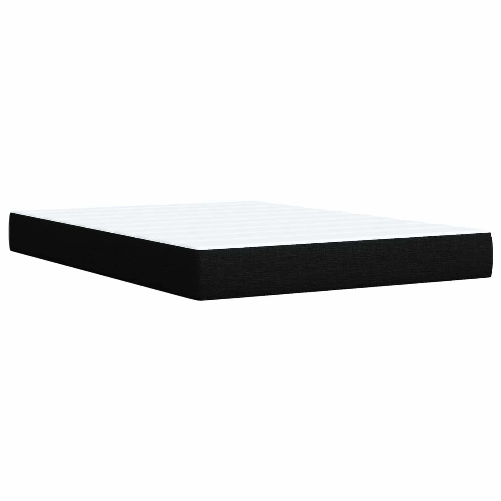 Boxspring Bed met Matras en LED Zwart 140 x 200 cm Stof