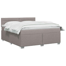 Boxspring Bed met Matras en LED Taupe 140 x 200 cm Stof