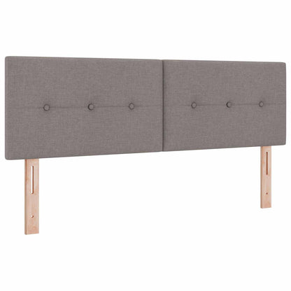 Boxspring Bed met Matras en LED Taupe 160 x 200 cm Stof
