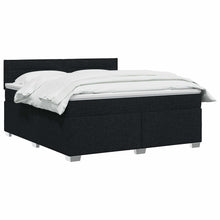 Boxspring Bed met Matras en LED Zwart 180 x 200 cm Stof