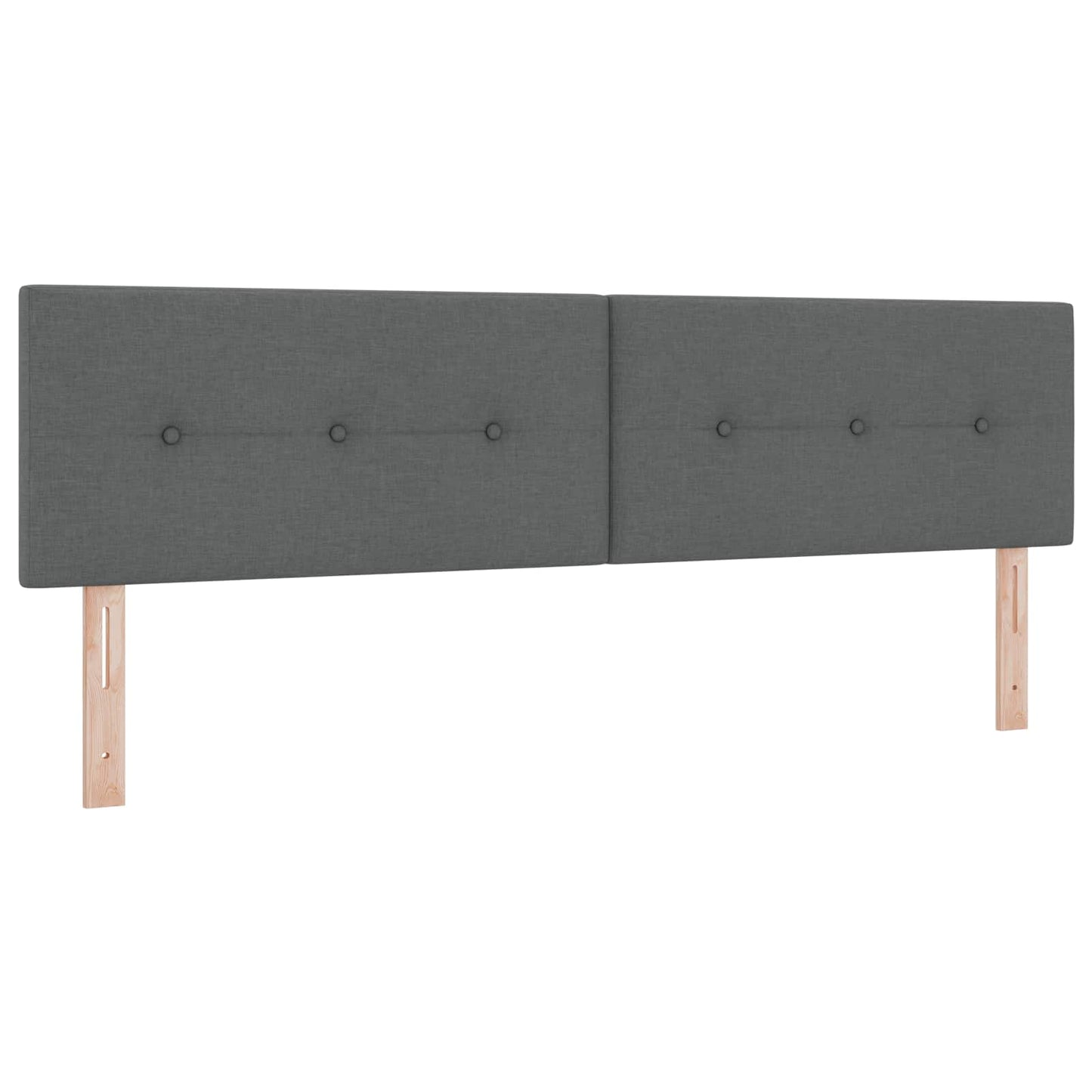 Boxspring Bed met Matras en LED Donkergrijs 180 x 200 cm Stof