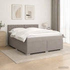 Boxspringbed met matras 160x200 cm taupe