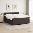 Boxspringbed met matras 200x200 cm donkerbruin