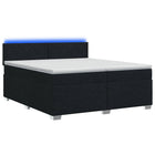 Boxspring bed met matras 200x200 cm zwart