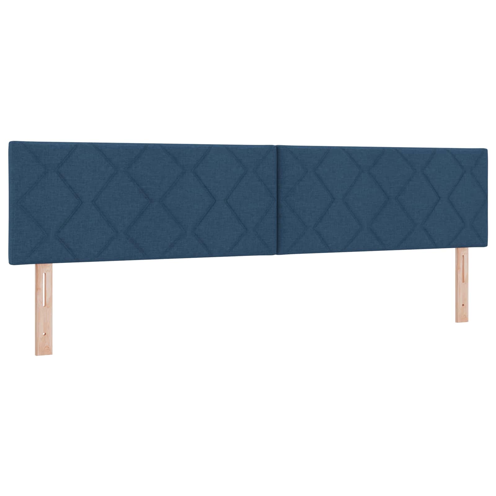 Boxspring Bed met Matras en LED Blauw 200 x 200 cm Stof