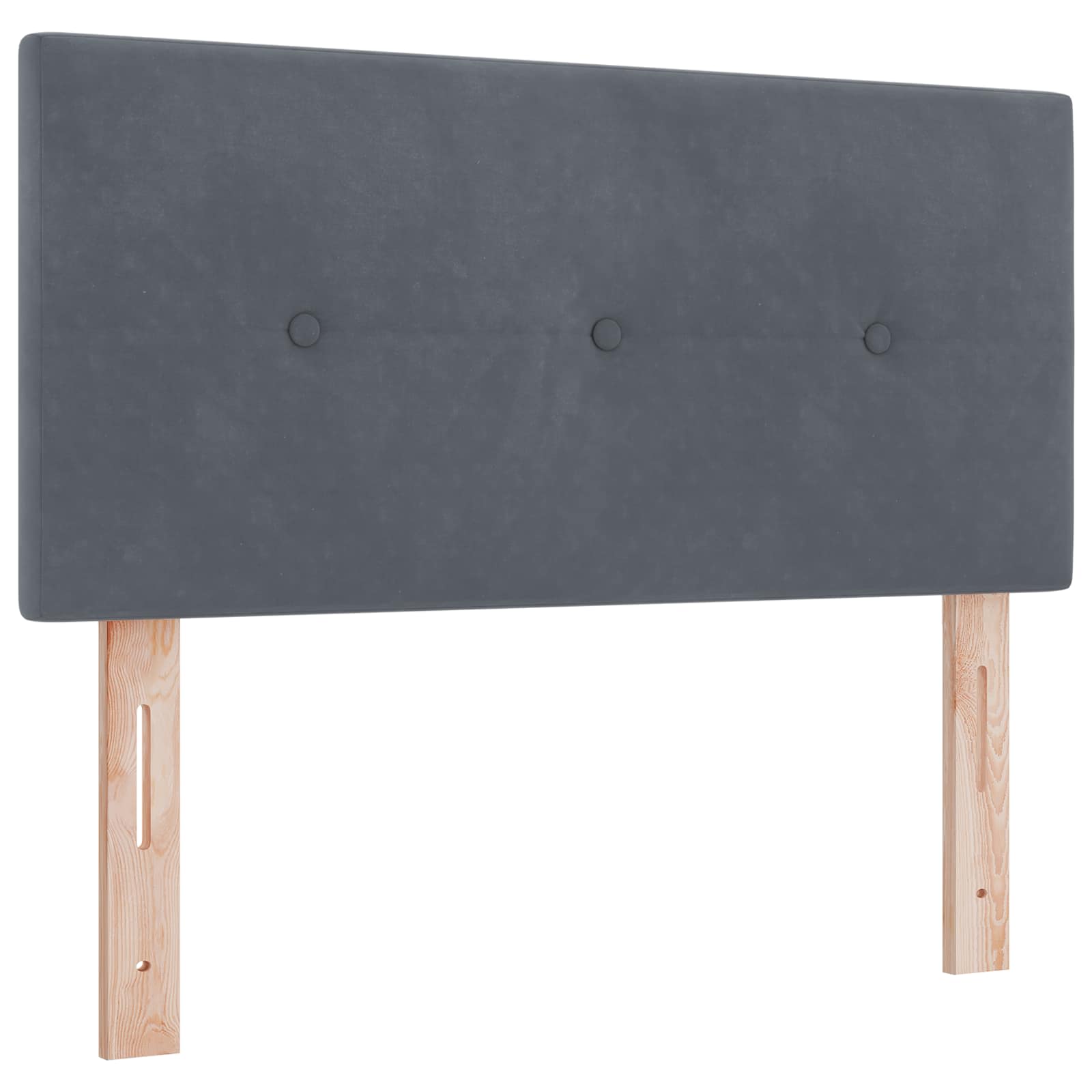 Boxspring Bed met Matras en LED Donkergrijs 80 x 200 cm fluweel