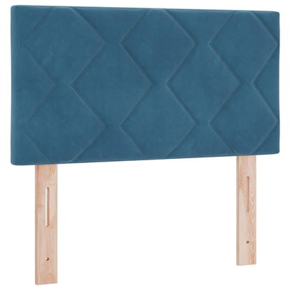 Boxspring Bed met Matras en LED Blauw 80 x 200 cm fluweel