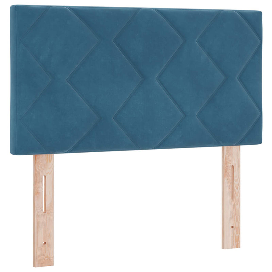 Boxspring Bed met Matras en LED Blauw 80 x 200 cm fluweel