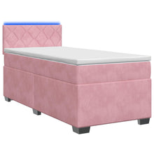 Boxspring Bed met Matras en LED Roze 80 x 200 cm fluweel