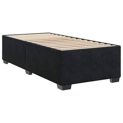 Boxspring Bed met Matras en LED Zwart 90 x 190 cm fluweel