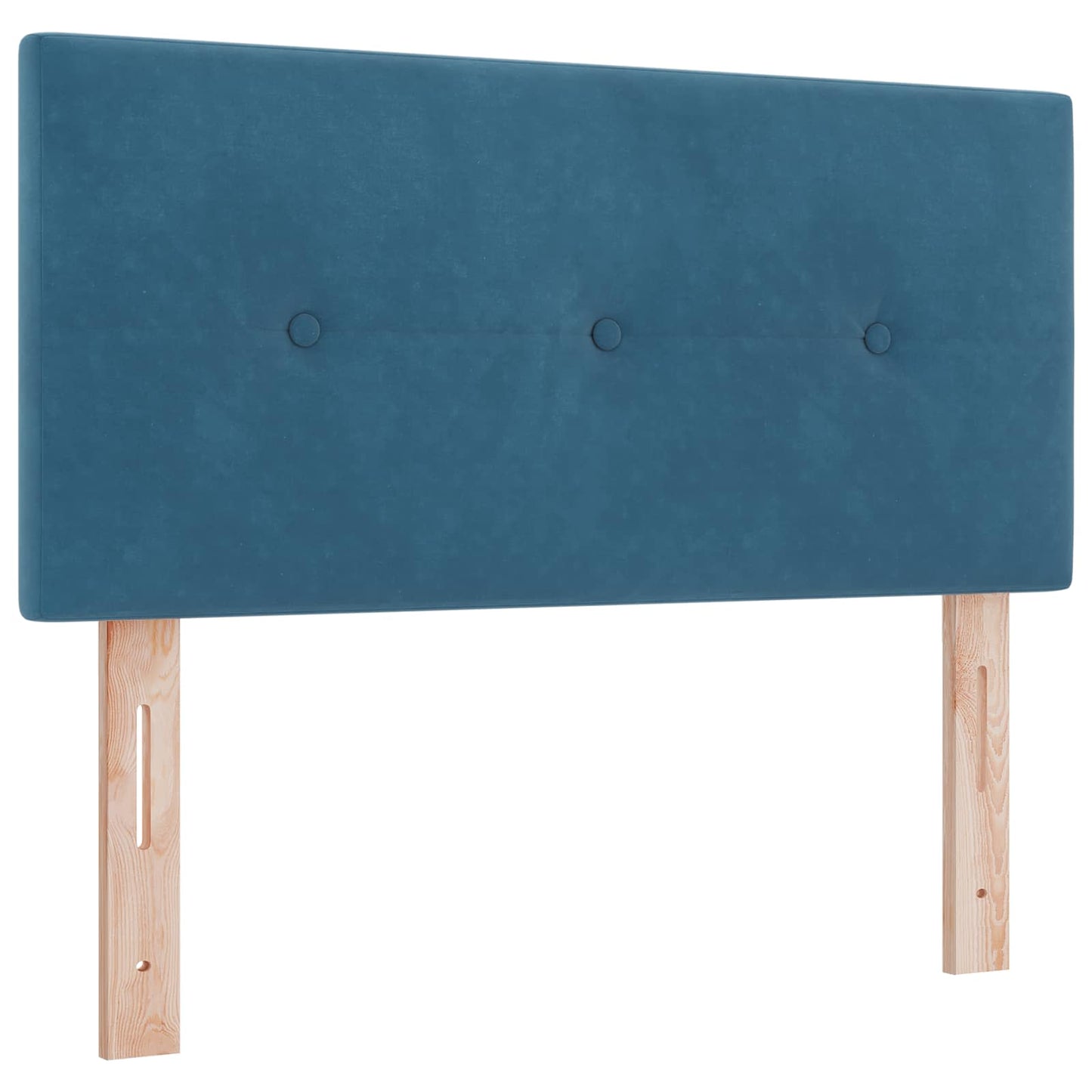 Boxspring Bed met Matras en LED Blauw 90 x 190 cm fluweel