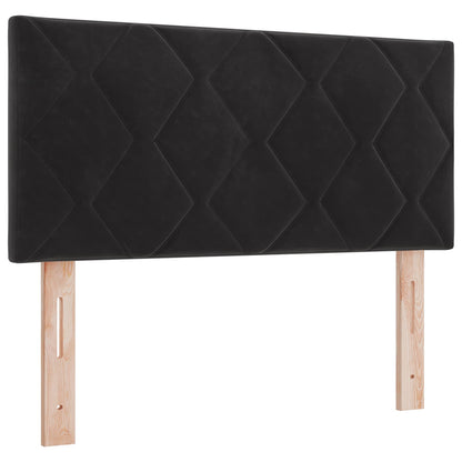 Boxspring Bed met Matras en LED Zwart 90 x 190 cm fluweel