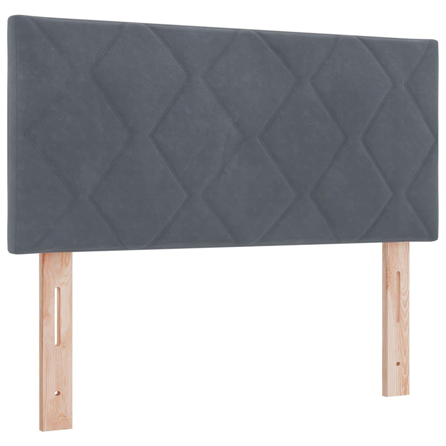 Boxspring Bed met Matras en LED Donkergrijs 100 x 200 cm