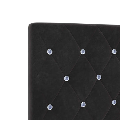 Boxspring Bed met Matras en LED Zwart 120 x 200 cm fluweel
