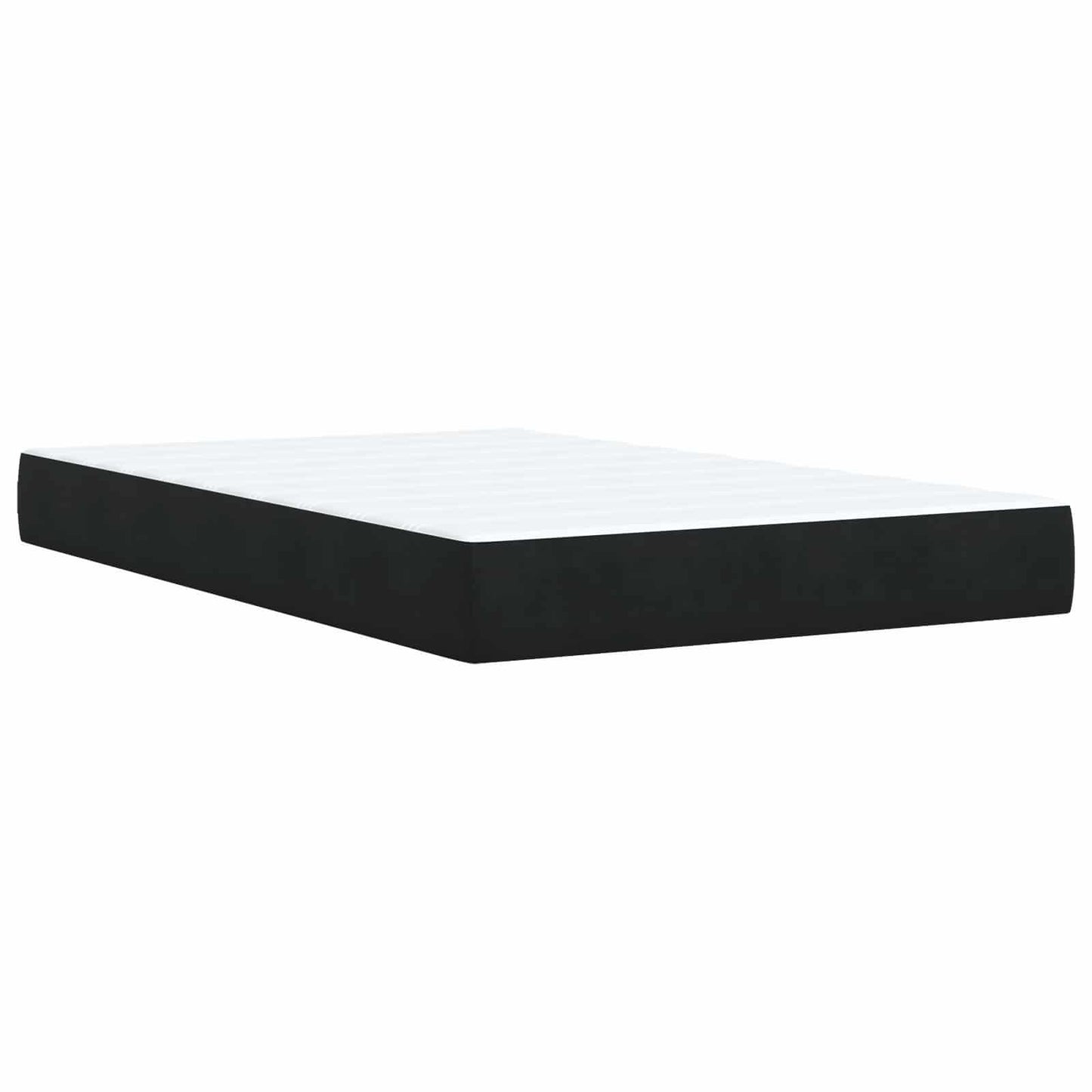 Boxspring Bed met Matras en LED Zwart 120 x 200 cm fluweel