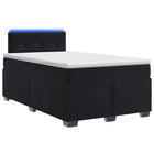 Boxspring bed met matras 120 x 200 cm zwart