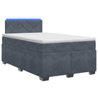 Boxspringbed met matras 120x200 cm donkergrijs
