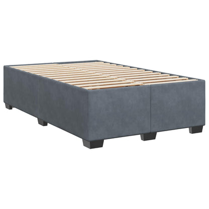 Boxspring Bed met Matras en LED Donkergrijs 120 x 200 cm