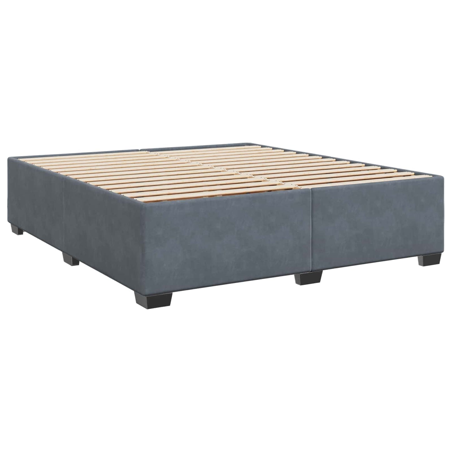 Boxspring Bed met Matras en LED Donkergrijs 180 x 200 cm