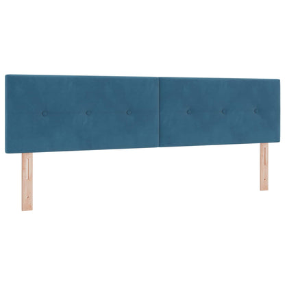 Boxspring Bed met Matras en LED Blauw 180 x 200 cm fluweel