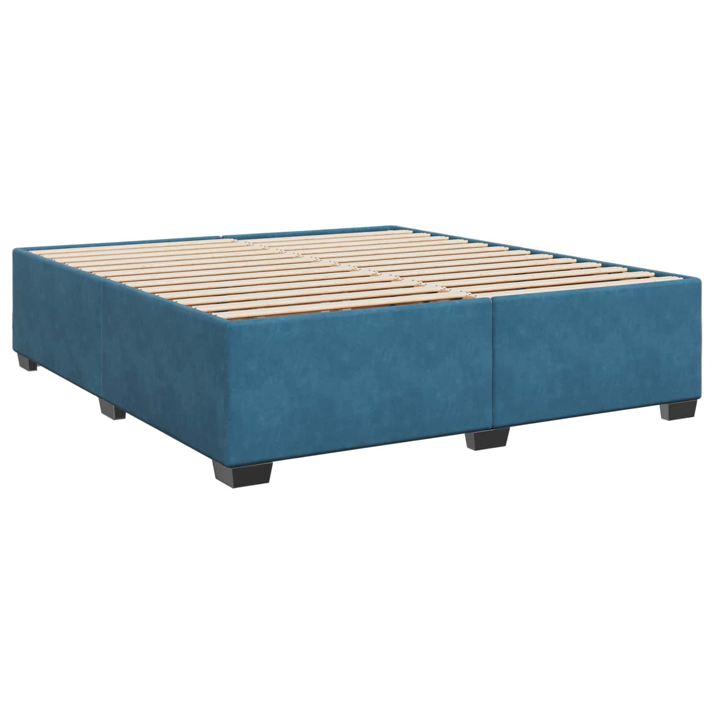 Boxspring Bed met Matras en LED Blauw 180 x 200 cm fluweel