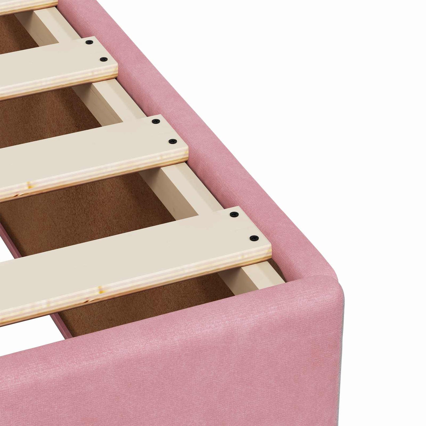 Boxspring Bed met Matras en LED Roze 200 x 200 cm fluweel