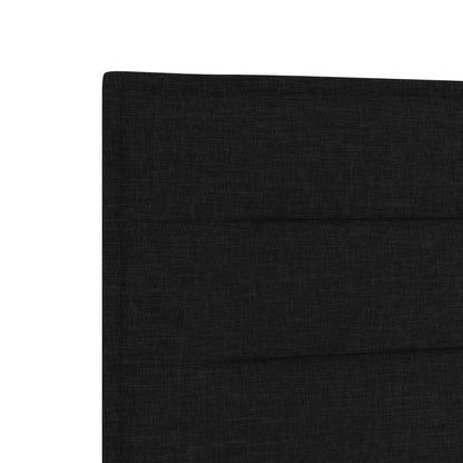 Boxspringbed met matras met hoofdeinde Zwart 80 x 200 cm Stof