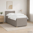 Boxspringbed met matras 80x200 cm taupe