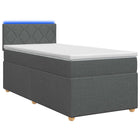 Boxspringbed 80x200 cm donkergrijs stof