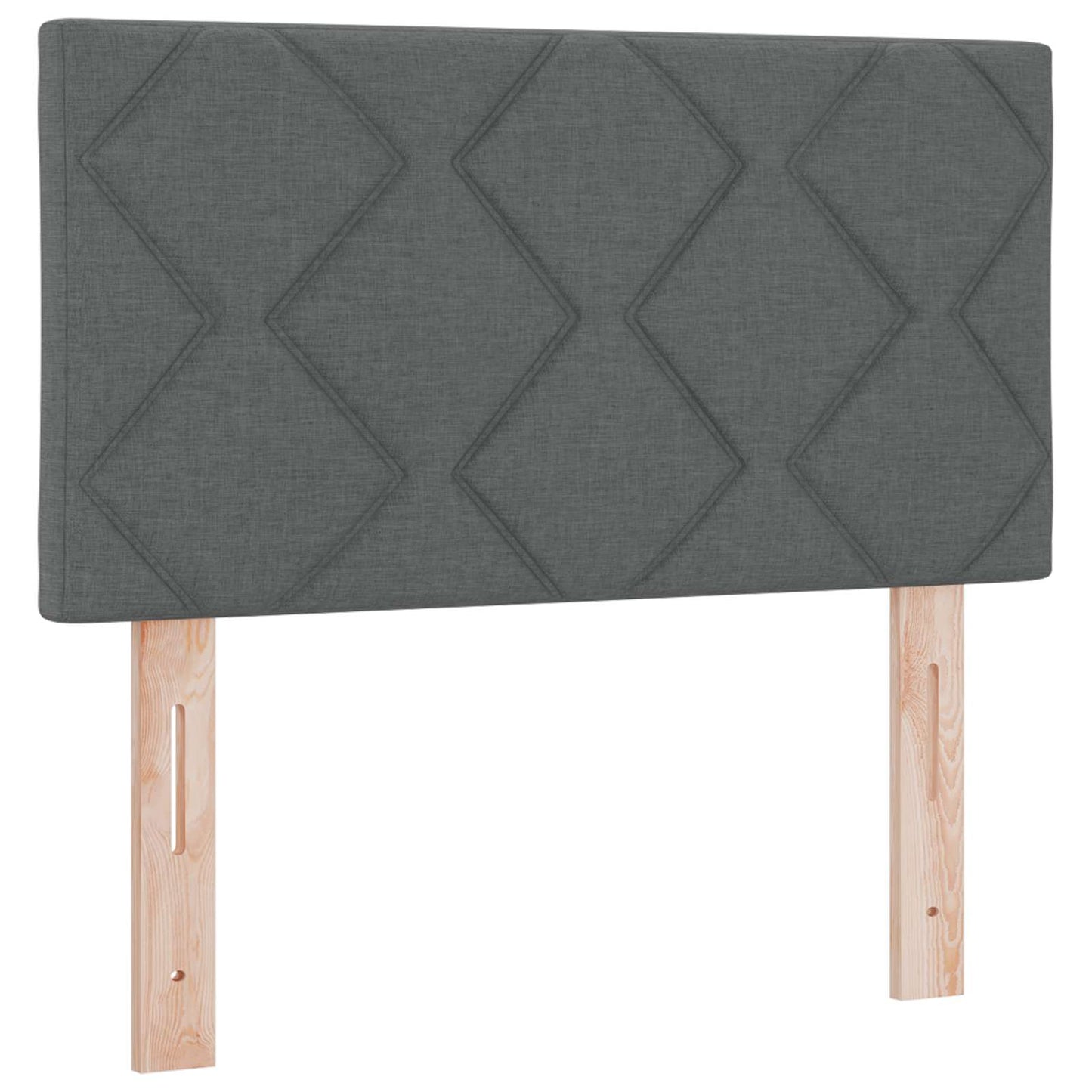 Boxspringbed met matras Donkergrijs 80 x 200 cm Stof