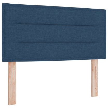 Boxspringbed met matras met hoofdeinde Blauw 90 x 200 cm Stof